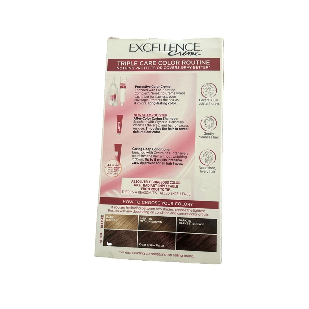 L'Oreal Excellence Creme Hair Color #5AR Medium Maple Brown - Picture 3 of 4